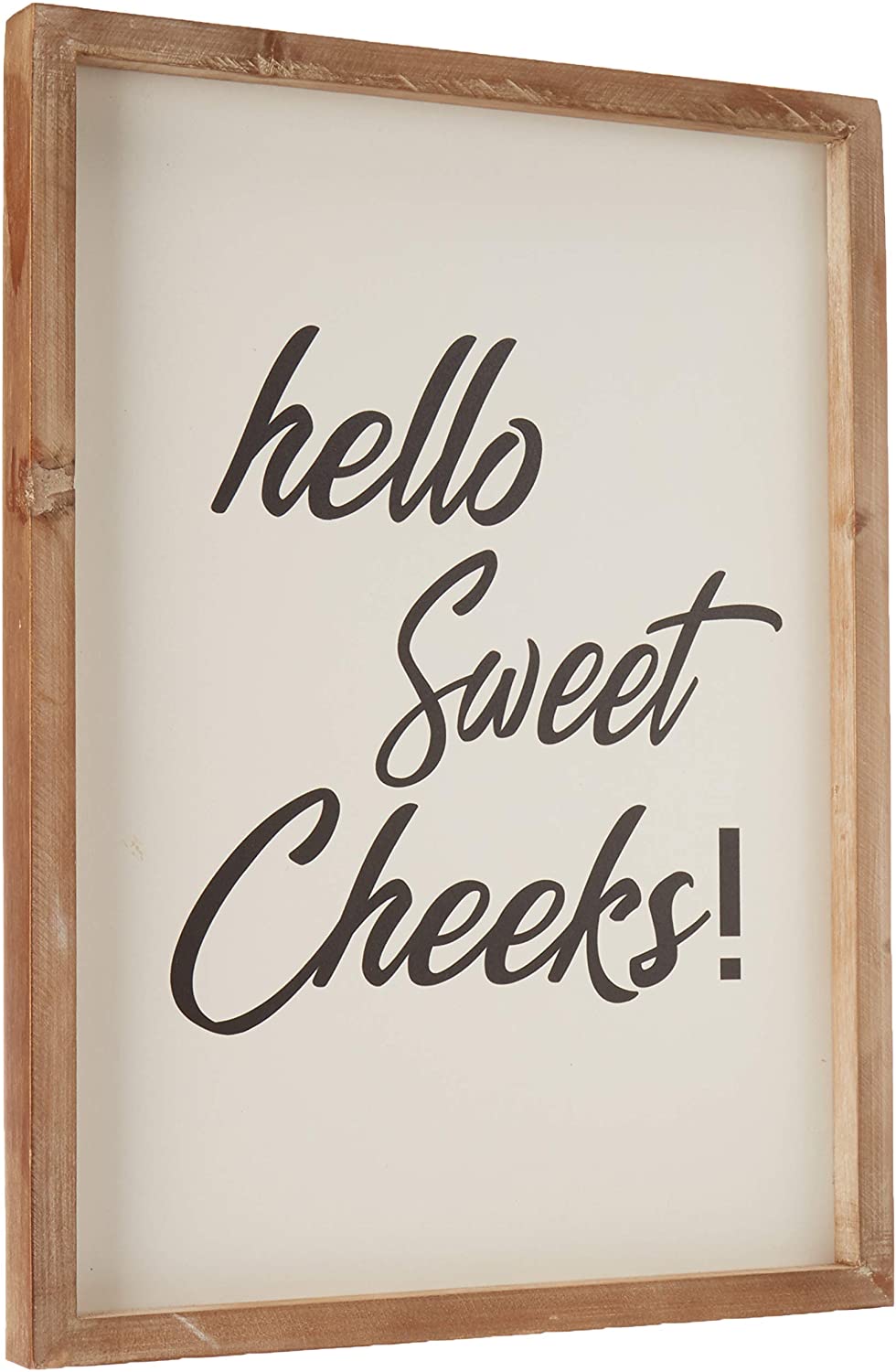 Rustic Wooden Bathroom Sign - Hello Sweet Cheeks Farmhouse