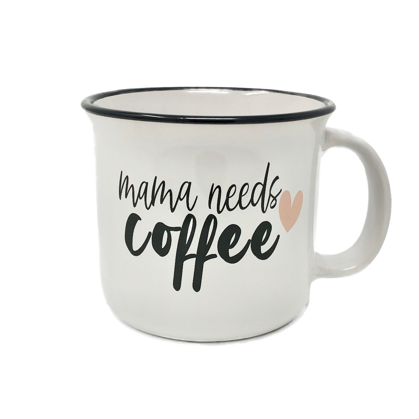 #mom fuel, mama needs coffee, ceramic mugs, camper style, rustic kitchen