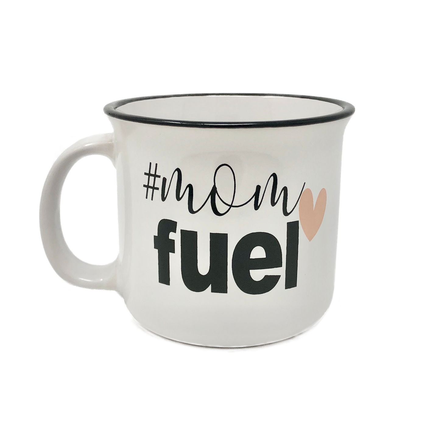 #mom fuel, mama needs coffee, ceramic mugs, camper style, rustic kitchen