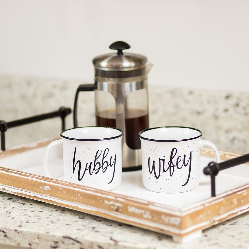 Rustic Coffee Mug Set