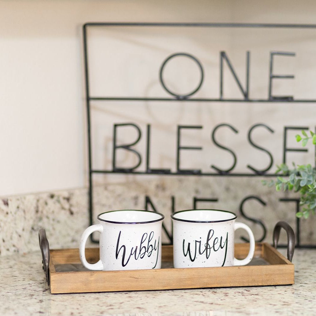 Rustic Coffee Mug Set