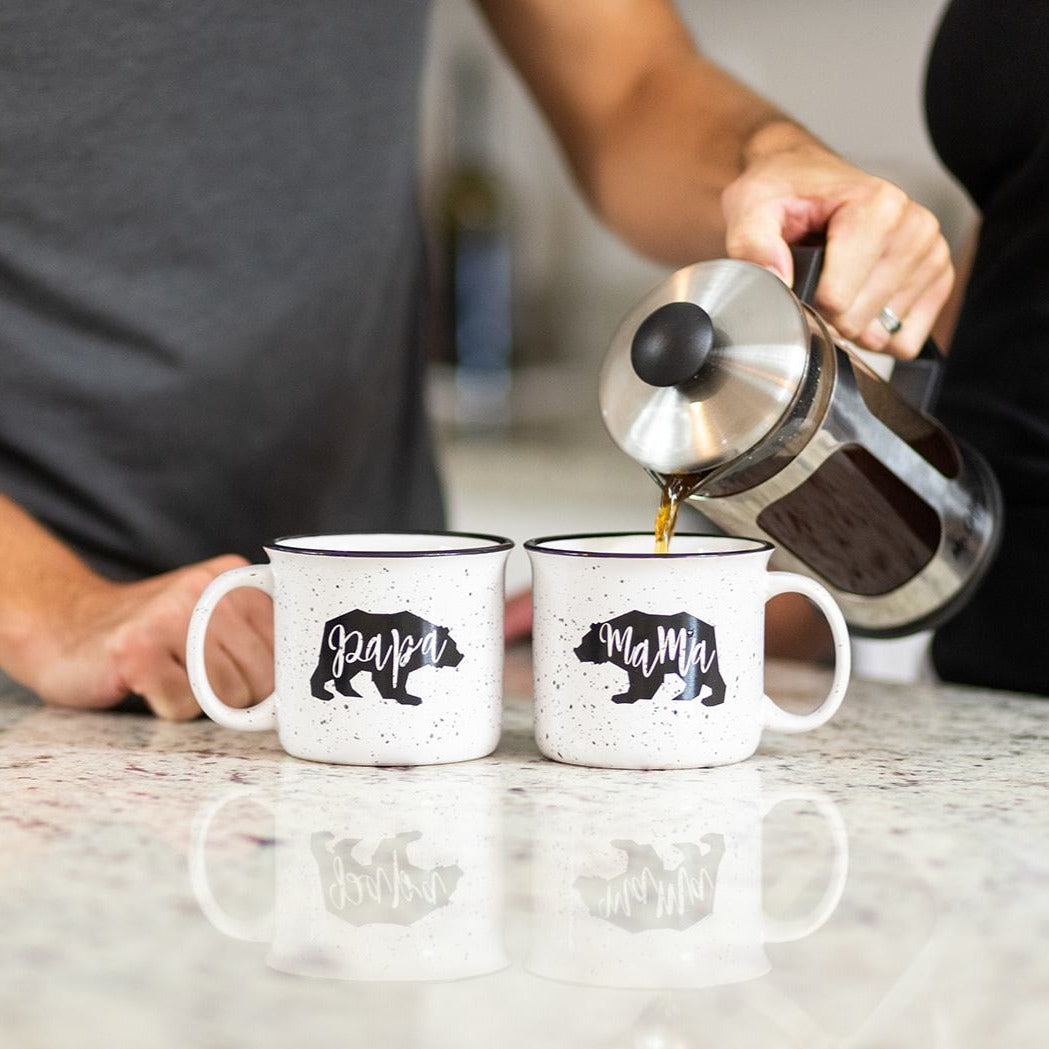 Rustic Coffee Mug Set