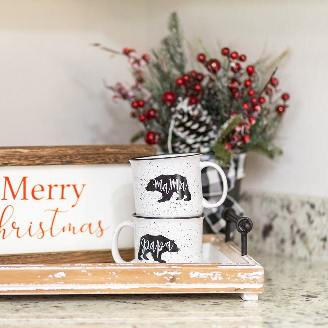 Rustic Coffee Mug Set