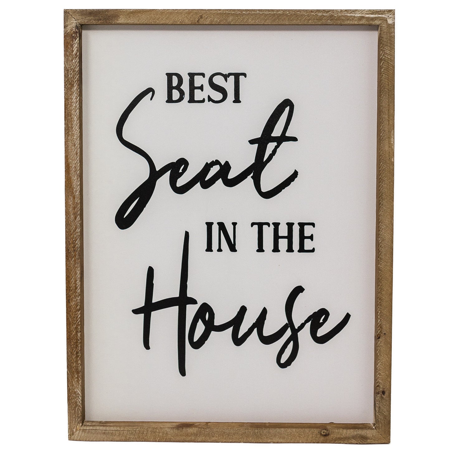 Rustic Farmhouse Bathroom Sign - Best Seat in the House
